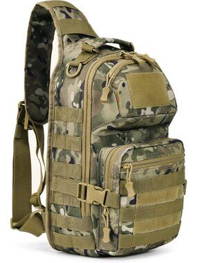 Tactical Sling Bag 15L for Men | Durable 1050D Fabric & 13" Laptop Sleeve
